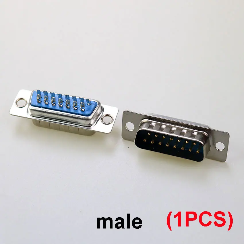 1pc DB9 DR9 DB15 DR15 męskie mocowanie złącze portu szeregowego typ lutowania D-Sub RS232 COM złącze 9/15 gniazdo kołkowe PCB Adapte