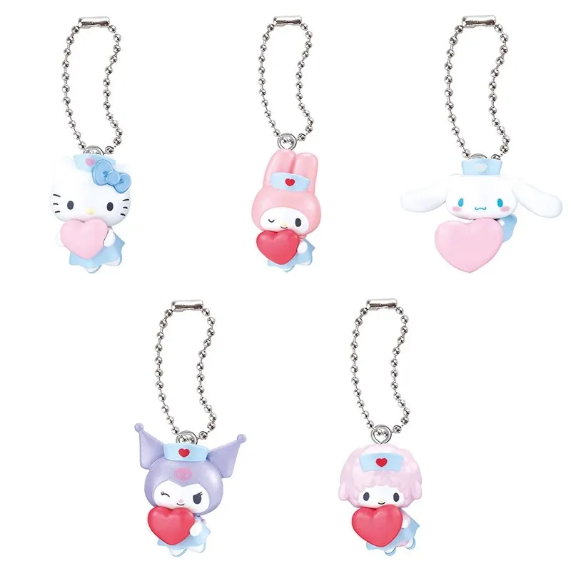 

Bandai Original 5Pcs Gashapon Sanrio Characters My Melody Toys For Kids Gift Collectible Model Ornaments