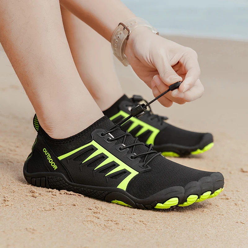 حار بيع الصيف لينة ومنعشة حذاء للسير مسافات طويلة الشاطئ تصفح الاتجاه المضادة للانزلاق أحذية السباحة أحجام 36-46 للرجال والنساء #4