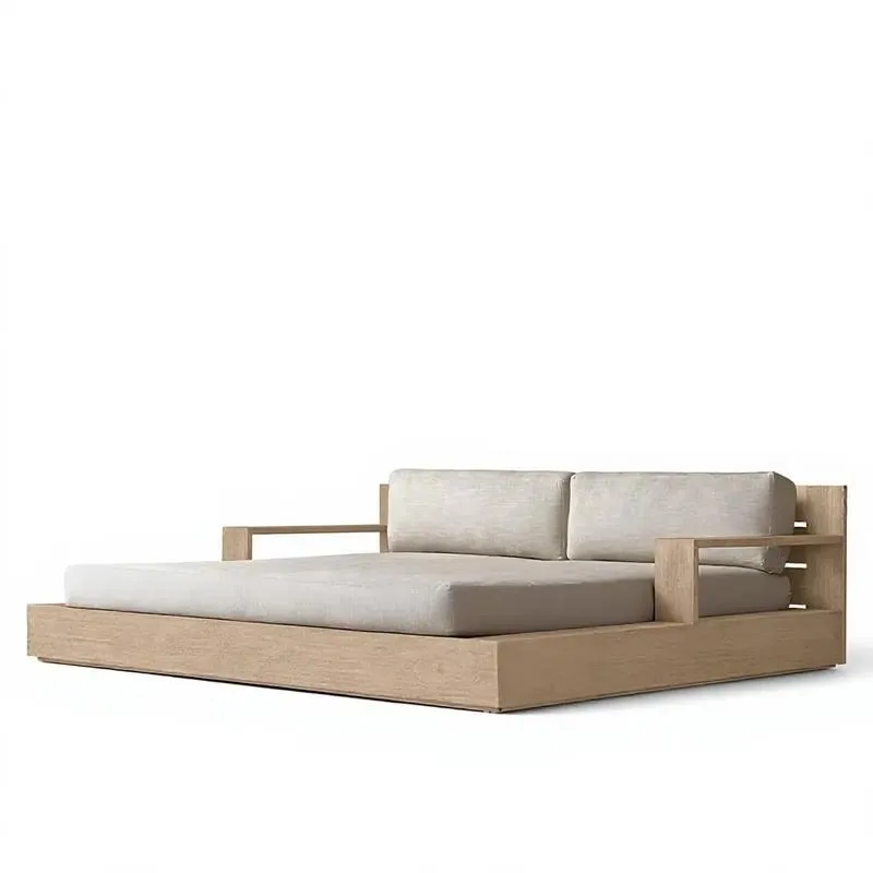 for Outdoor Courtyard Garden Set Hotel Resort Teak Loungers Modern Luxury Outdoor Furniture Outdoor Furniture