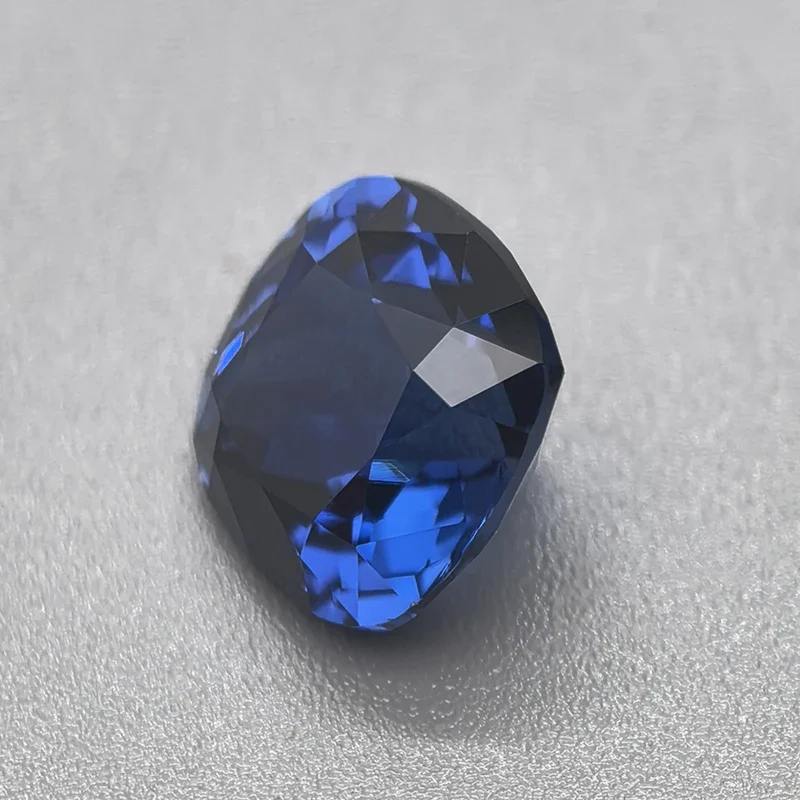 Neuer blauer Saphir, quadratisch geschliffen, Mohs-Härtegrad, Edelstein VVS1, für Schmuckherstellung/Sammlung/Fassung, Ring, Anhänger, Charms, Stein – Detail 1