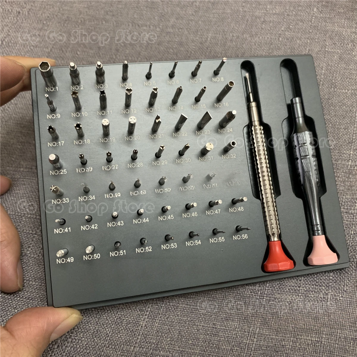 Watch repair tool Assortment of 56 Tips Stainless Steel Watch Screwdriver Set for  Watch Repair for watchmaker