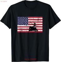 New Limited Patriotic AH-64 Apache Helicopter American Flag T-Shirt