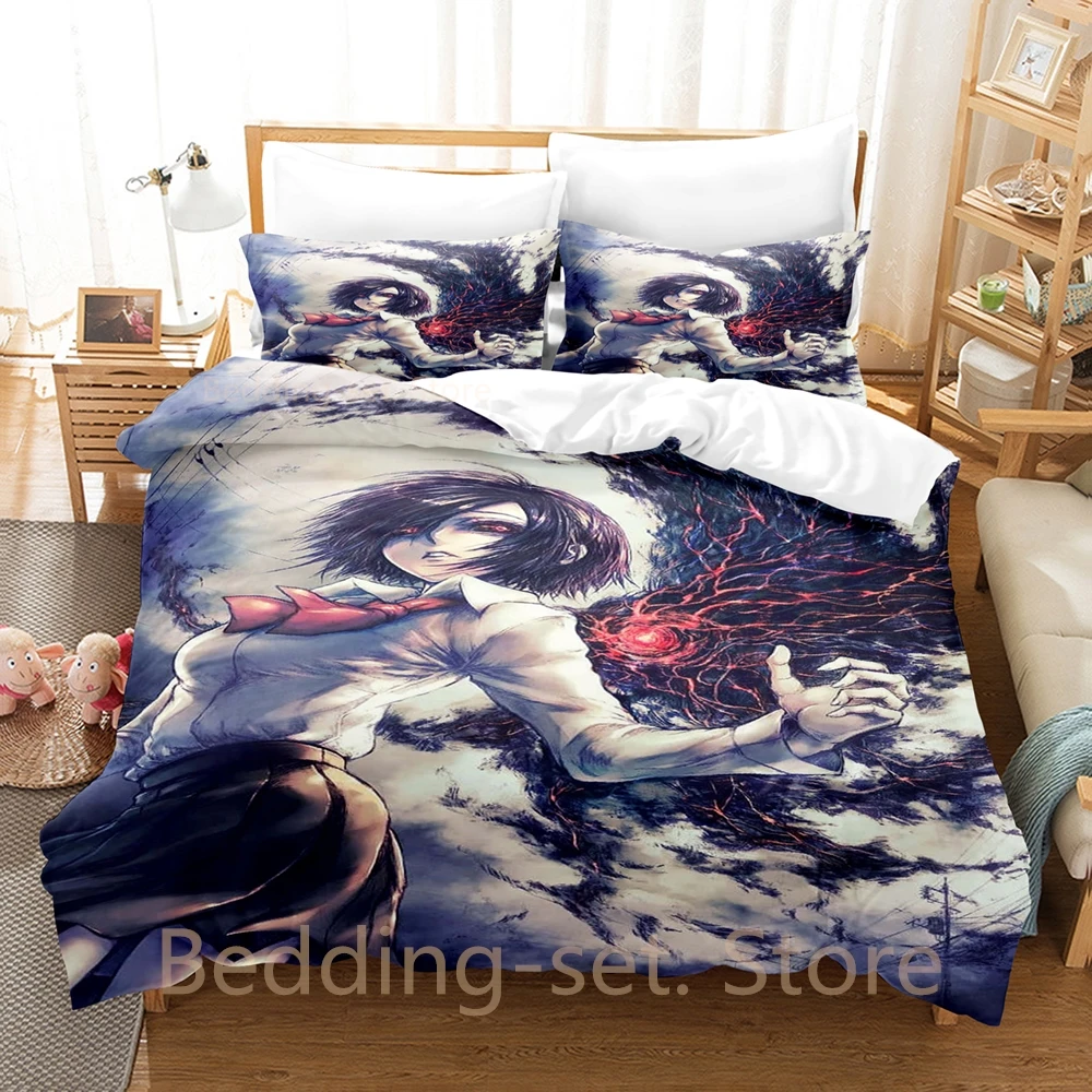 

2024 Tokyo Ghoul Touka Kirishima Bedding Set Single Twin Full Queen King Size Bed Set Adult Kid Bedroom Duvetcover Sets Anime