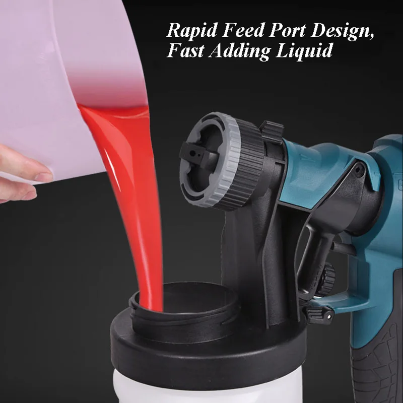 2.5mm Nozzle Spray Gun 800W High Power Electric Paint Sprayer 3 Nozzle Easy Spraying Coating Emulsion Painting Tool N3162A