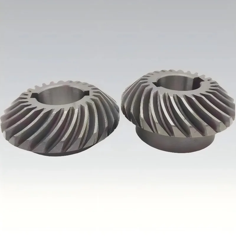 Multi-material Forged Spiral Bevel Mining Gear, CNC Machined  Wheel Pinion, High Strength Heavy Load Drive Part for Construction