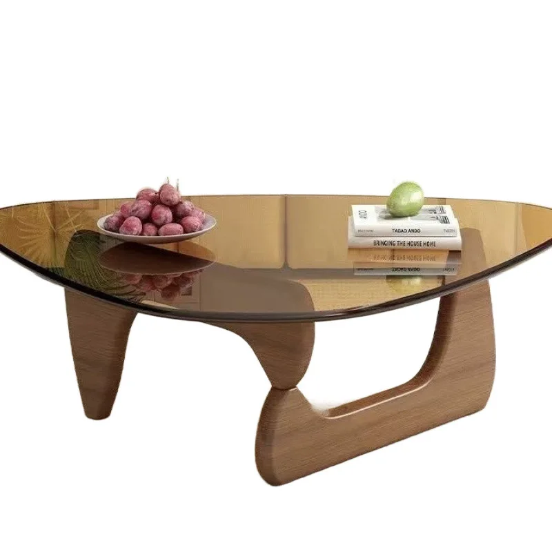 

Glass coffee table small apartment living room home modern simple Nordic transparent