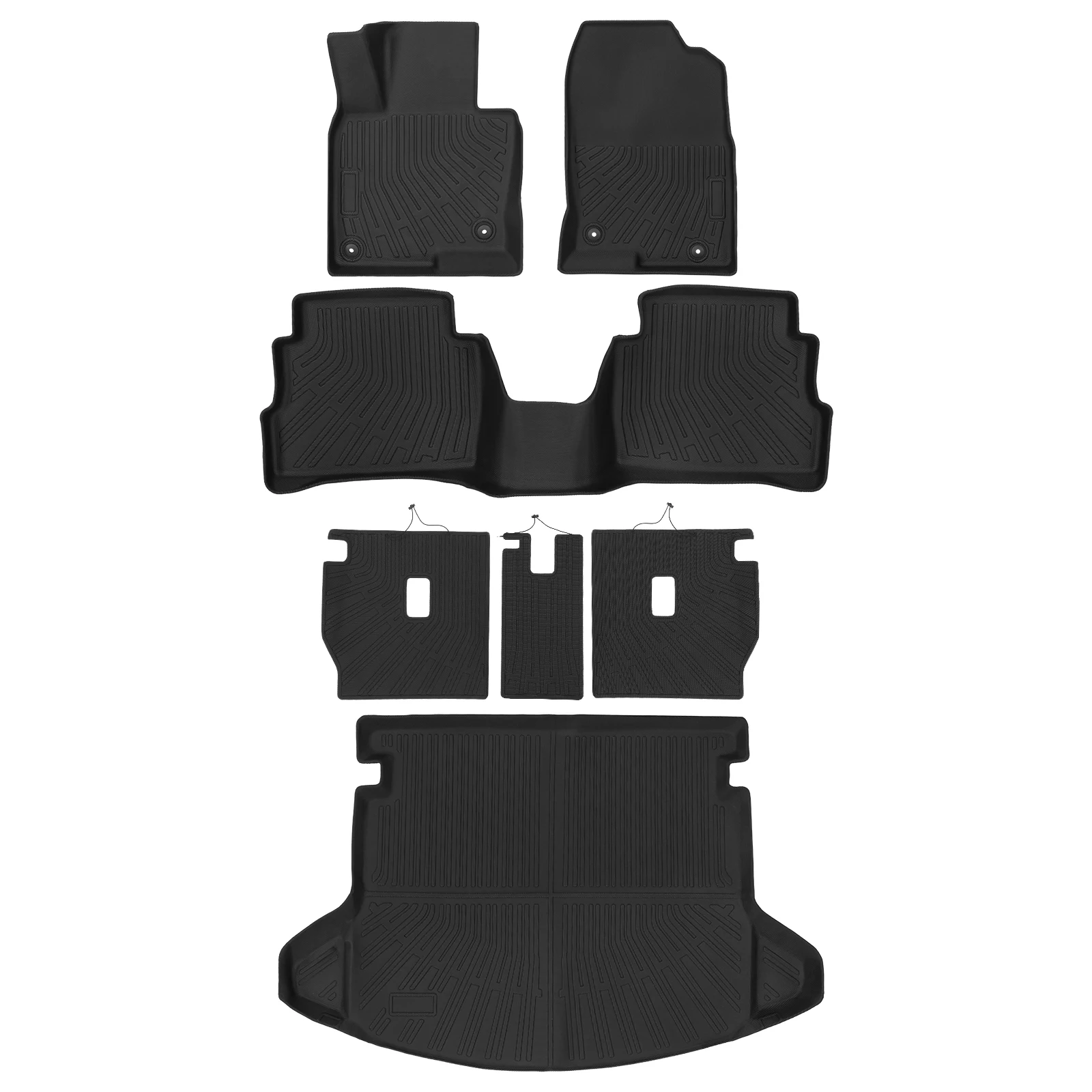 

Cargo Liner Seat Back Covers Protectors Car Floor Mats Cargo Liner Trunk Pad Replacement for Mazda CX-5 2017-2025 Accessories