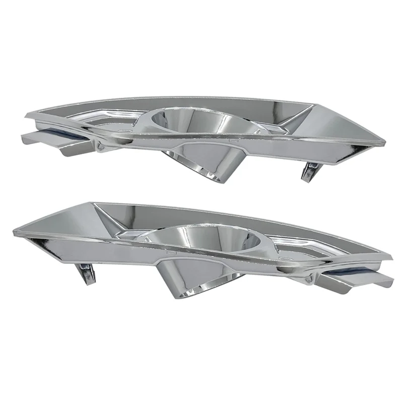 

R4-Front Bumper Fog Light Cover Bezel Trim Chrome 7T4Z17E810B 7T4Z17E811B For Ford Edge 2007-2010 Accessories