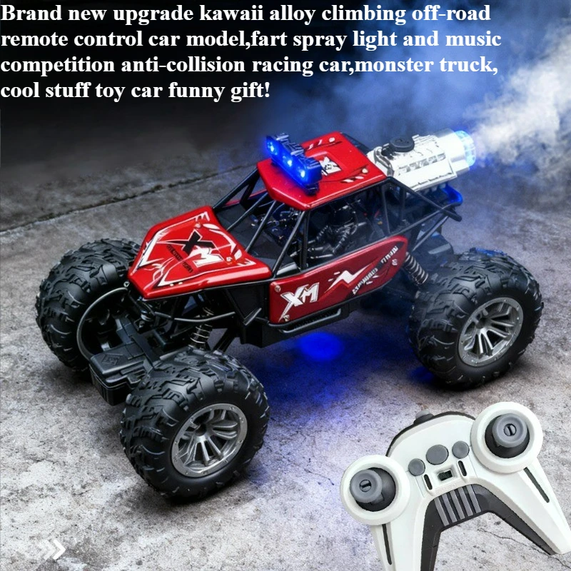 

Cool Stuff Toy Car Funny Gift-Climbing Off-road Rc Truck,Remote Control Car,Kawaii Fart Spray Rc Car,Monster Truck,Toys for Kids