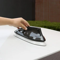 For BMW 3 5 7 Series G20 G30 G11 F30 2012 2019 2018 2020 I3 2022 Carbon Fiber Style Car Antenna Protection Cover Accessories