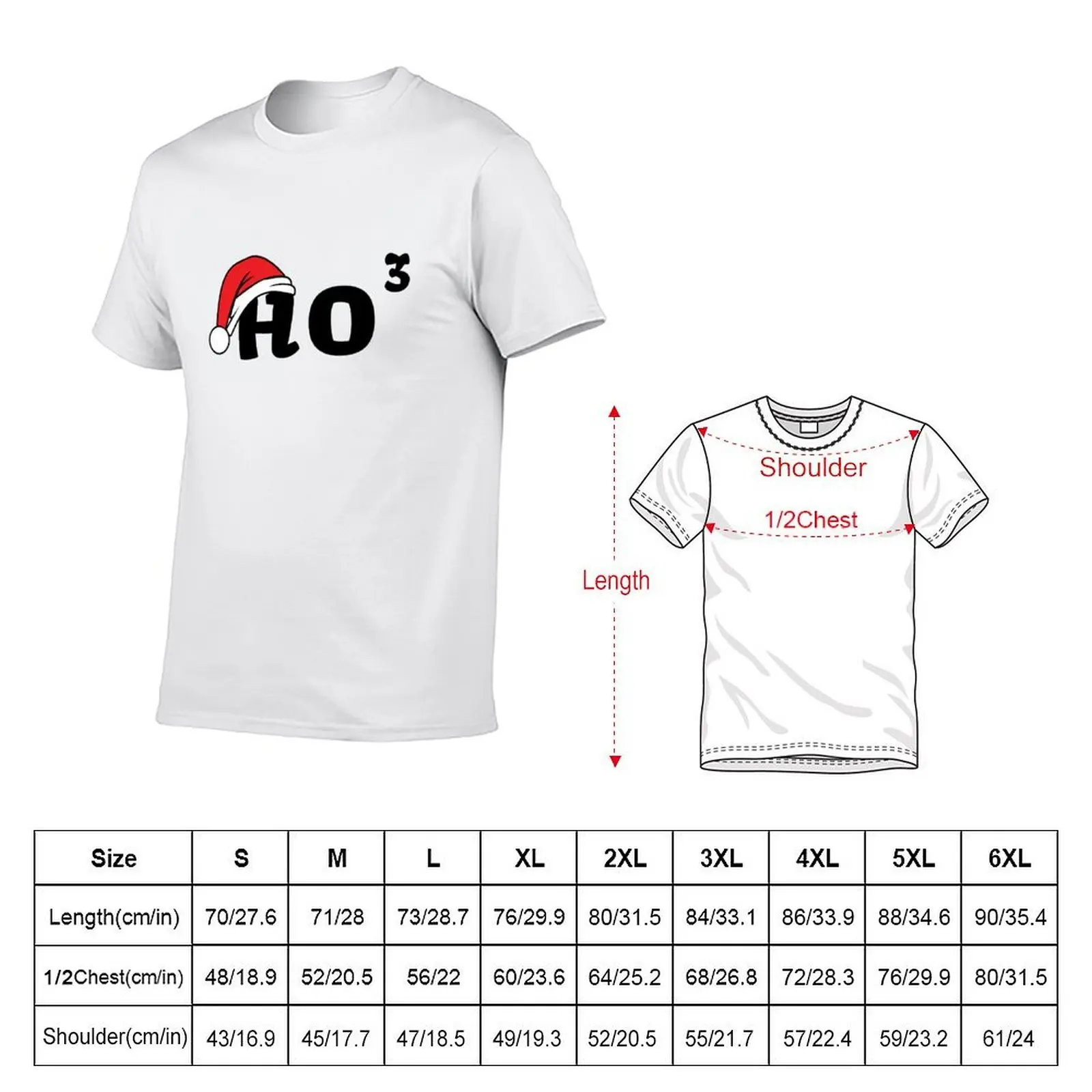 Ho Ho Ho Cubed | Funny Christmas Math Geek T-Shirt man t shirt designer man tshirt T-Shirt