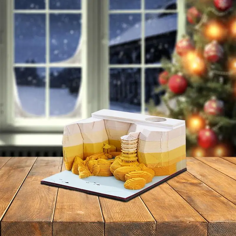 3D блокнот, 3D календарь, Ландшафтная форма, настольный календарь, 3D блокнот для записей, бумажный блокнот, 3D блокнот для записей, 3D художественный календарь, подарок на день рождения