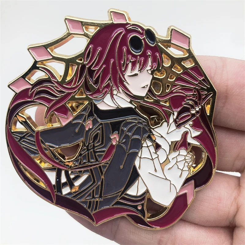 

Game Honkai: Star Rail Kafka Badge Pin Anime Cosplay Accessories Backpack Pendant Metal Prop Brooch Adult Children Gift