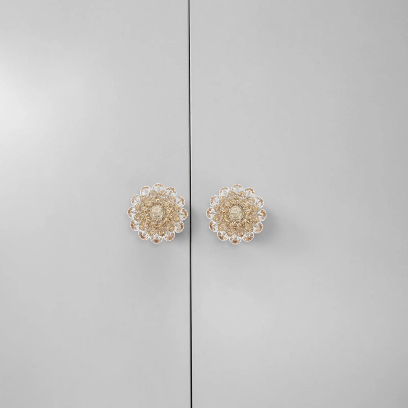 

10Pcs Clear Glass Drawer Pulls Crystal Acrylic Knobs for Cabinets Furniture Single Hole Mounting Boho Mid Century Decor Style