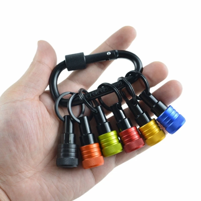6 pçs porta-bits chaveiros 1/4 polegadas haste chave fenda clipe para broca dropsale