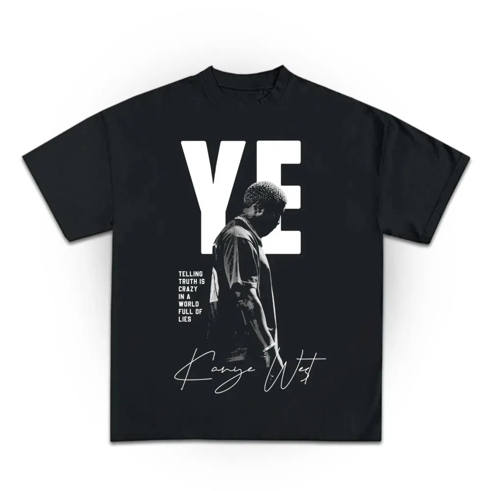 Camiseta Playera Kanye West Album, camiseta de cantante de rapero, Camisetas gráficas Yeezy Merch, Camisetas populares de nueva moda, camisetas Unisex