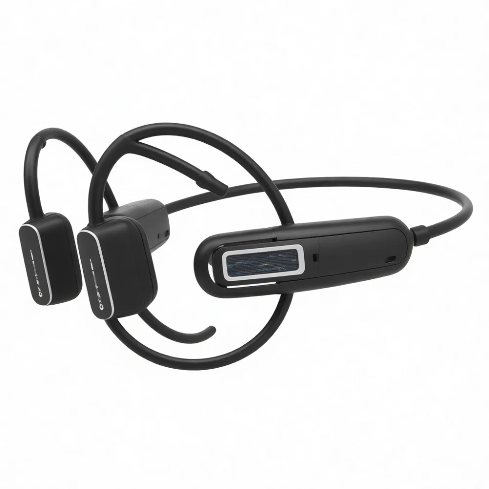 Swimming Bone Conduction Headphones 32GB Memory Wireless Bluetooth Earphones IPX8 Waterproof Sport Headset Open Ear Design For R