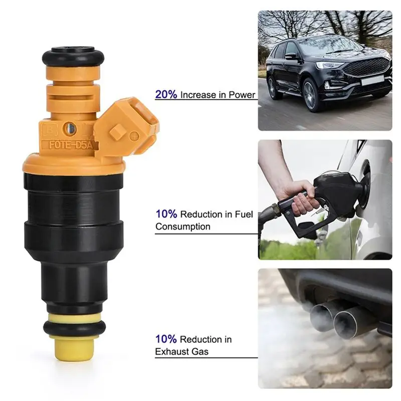 Precise 2X Flow Matched 0280150943 Fuel Injectors For Ford 4.6 5.0 5.4 5.8 Mustang F-150 F-250 F-350 E-150 E-250