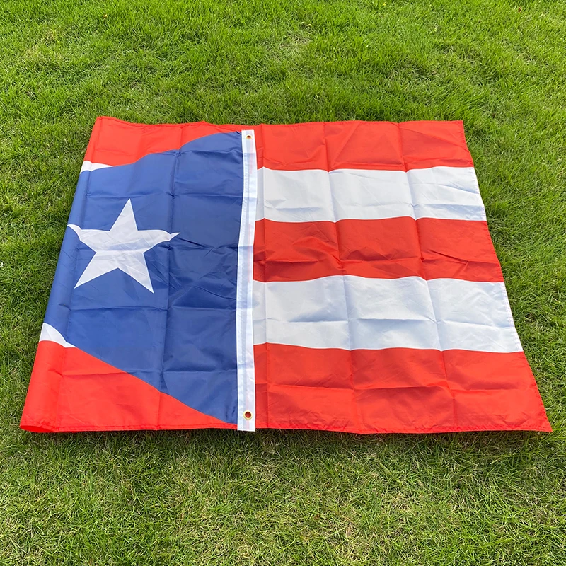 90 X 150cm Puerto Rico National Flag Hanging Flag Polyester Puerto Rico Flag Outdoor Indoor Big Flag