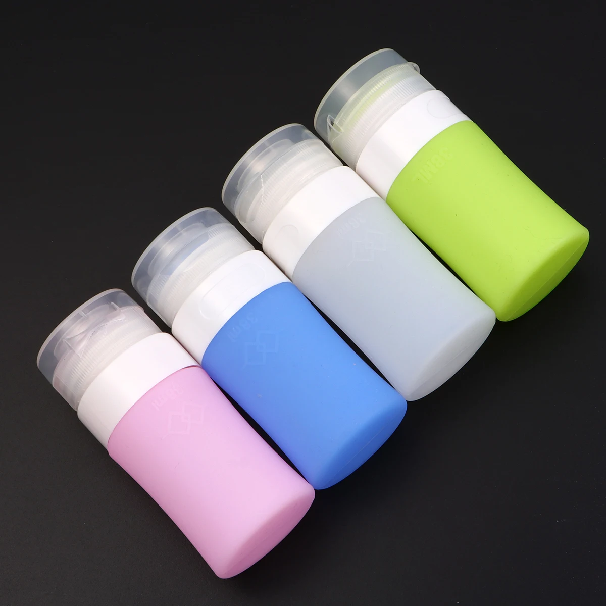 

4Pcs Separated Empty Bottle Silicone Travel Containers Portable Lotion Travel Bottles for Daily Use 38Ml Assorted