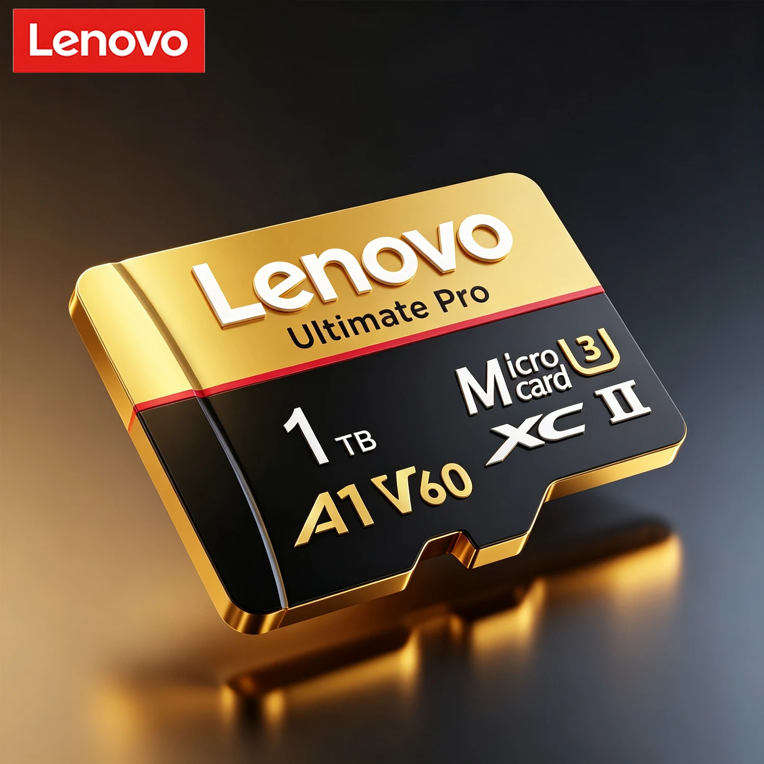 Lenovo Original Class 10 UHS-II Micro SD Card 1TB High Speed A1 V60 Stable Performance TF Flash Cards for Phone Camera Drone