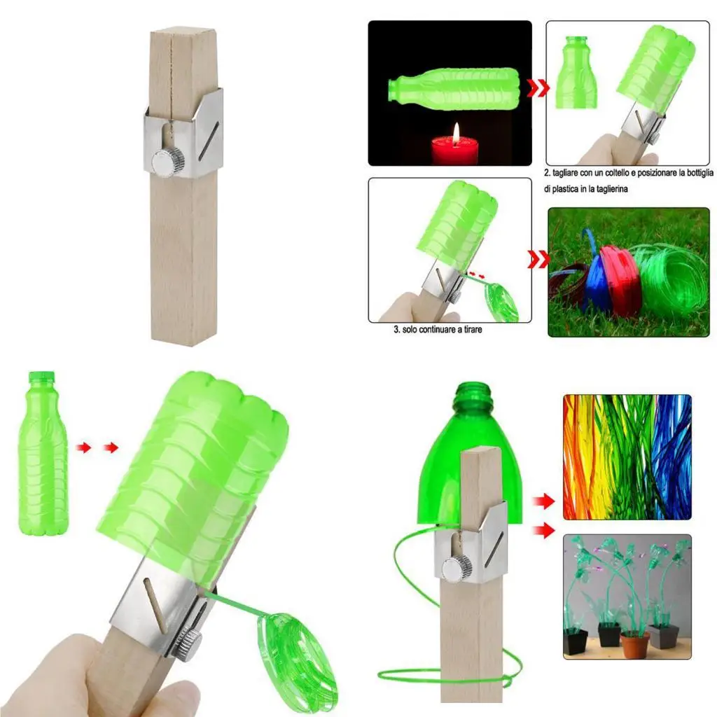 เครื่องตัดพลาสติกกลางแจ้งสร้างสรรค์สีเขียว DIY มือแถบเครื่องมือสําหรับตกแต่งบ้านและสวน