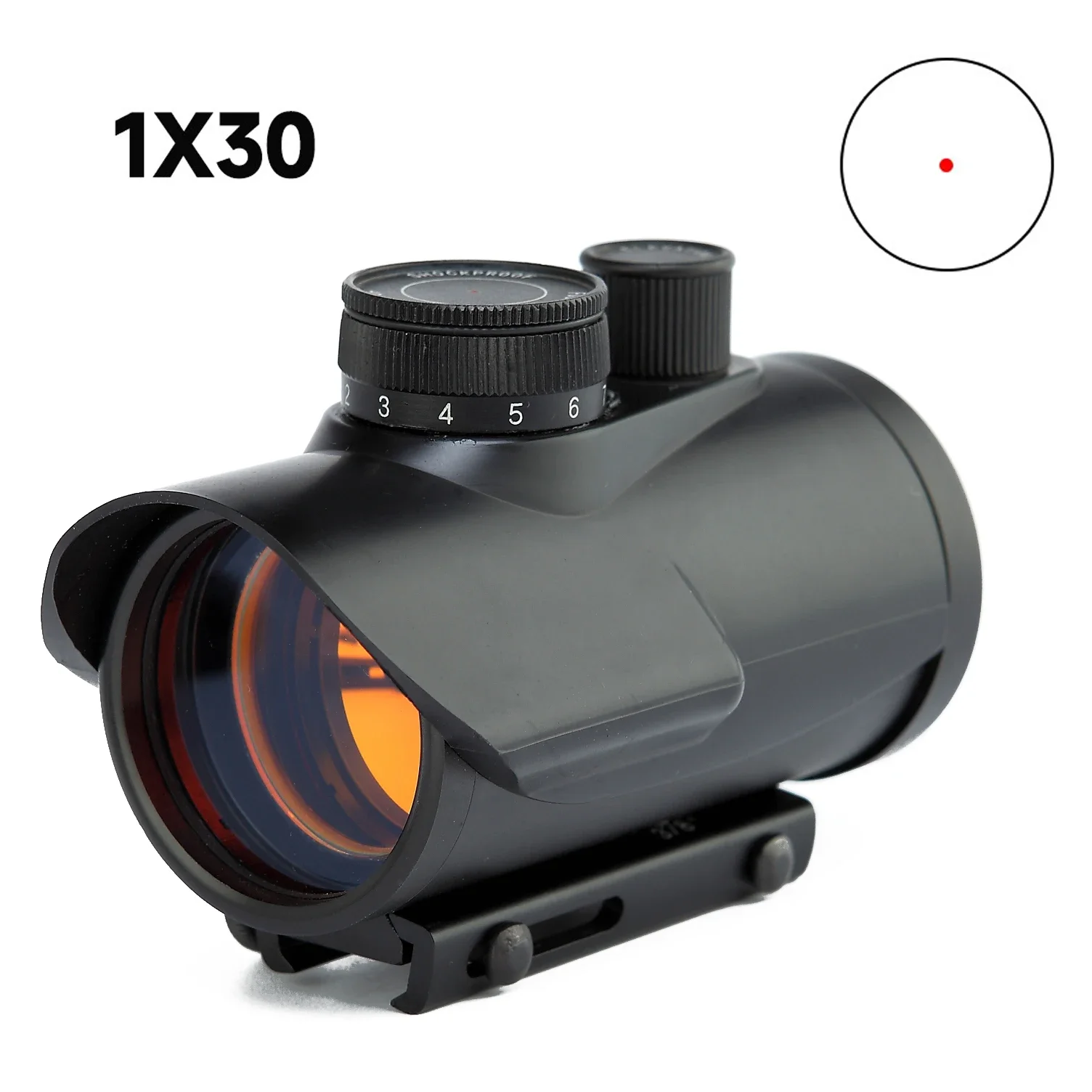 

Tactical Red Dot Sight Scope Holographic Optics 1X30 11mm & 20mm Weaver Rail Mount for Hunting