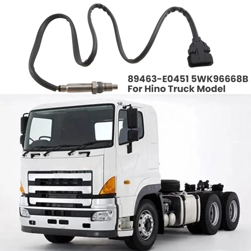 12V Nox Sensor Nitrogen Oxide Sensor For Hino Truck Model 89463-E0451 5WK96668B Replacement Accessories 1 Piece