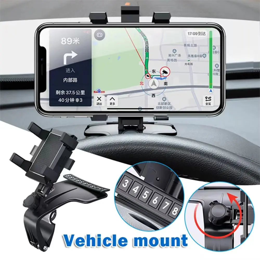 

car dashboard mobile phone holder Phone number in the car GPS Navigation cradle Adjustable Auto Phone Holder For iPhone 14 15 16