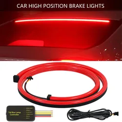 Car High Position Brake Lights Multi-mode Warning Tail Lamp Turn Signal LED Strips Auto High Mount Brake Stop Lights 90/100CM