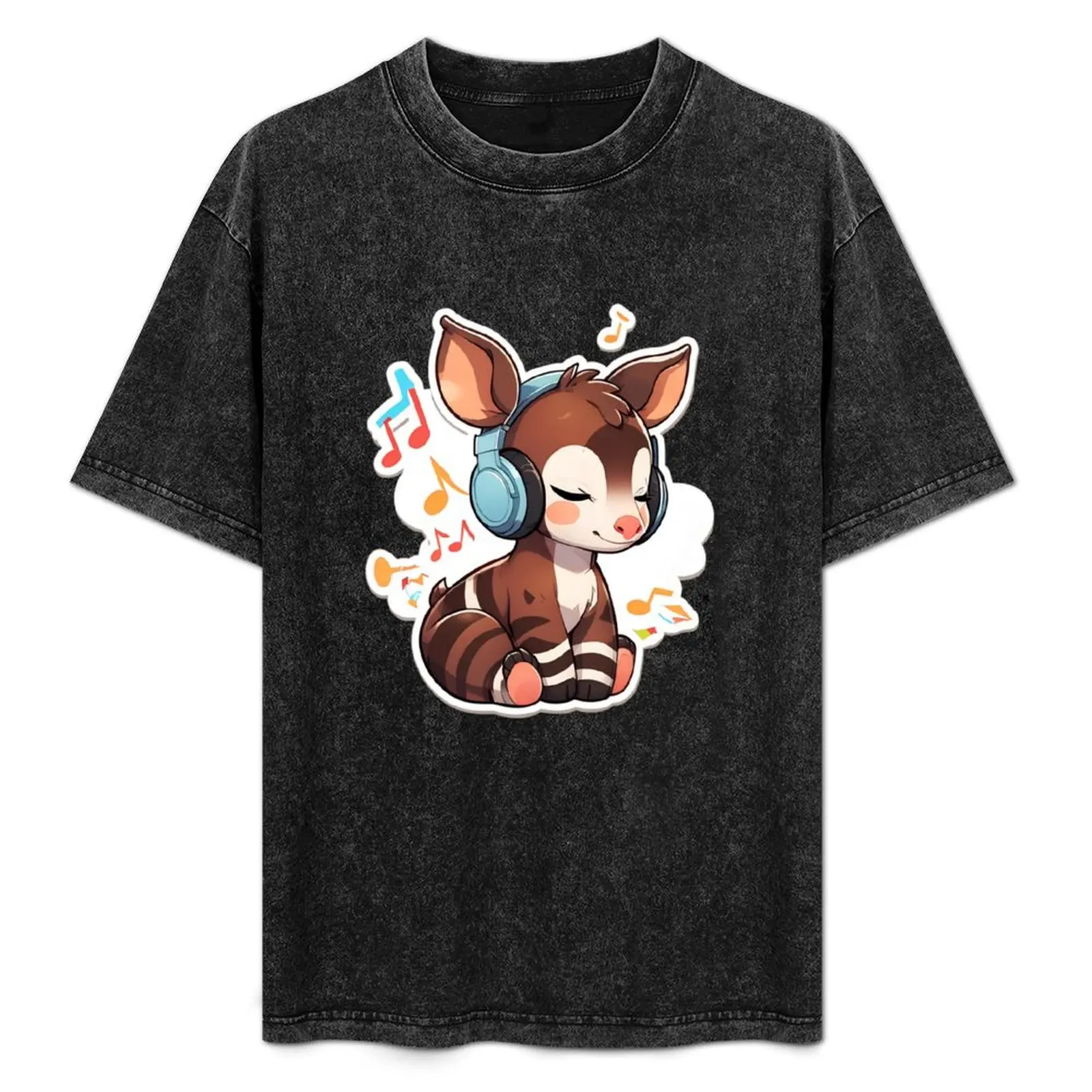 Koszulka Okapi x Okapi Fashion Casual z Krótkim Rękawem