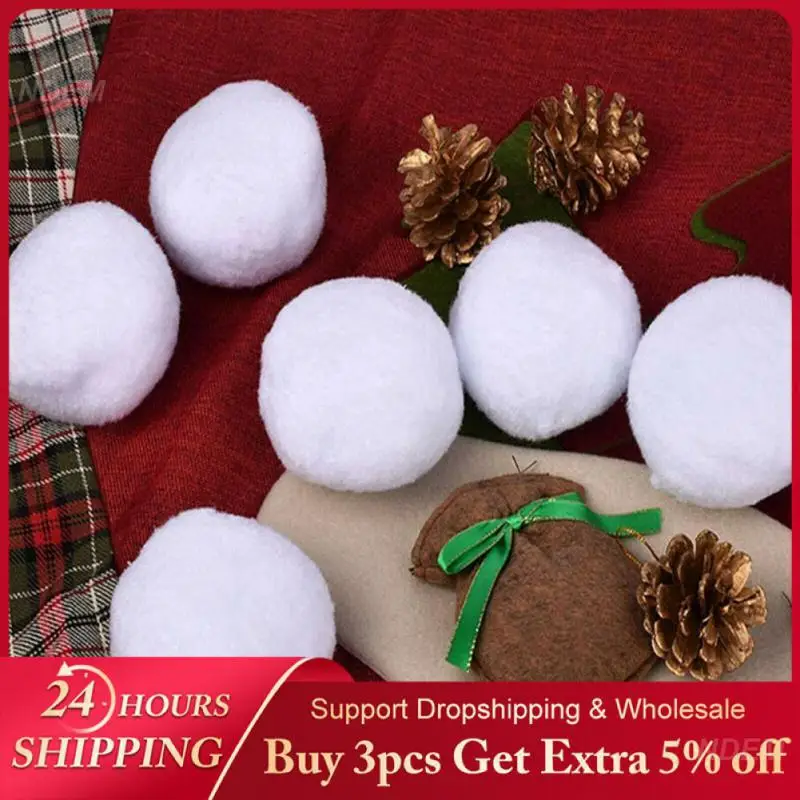 Snowball Fight Fun Snowball Fight Christmas Tree Ornament Christmas Gift Popular Christmas Snowball Soft And Fluffy Eye-catching