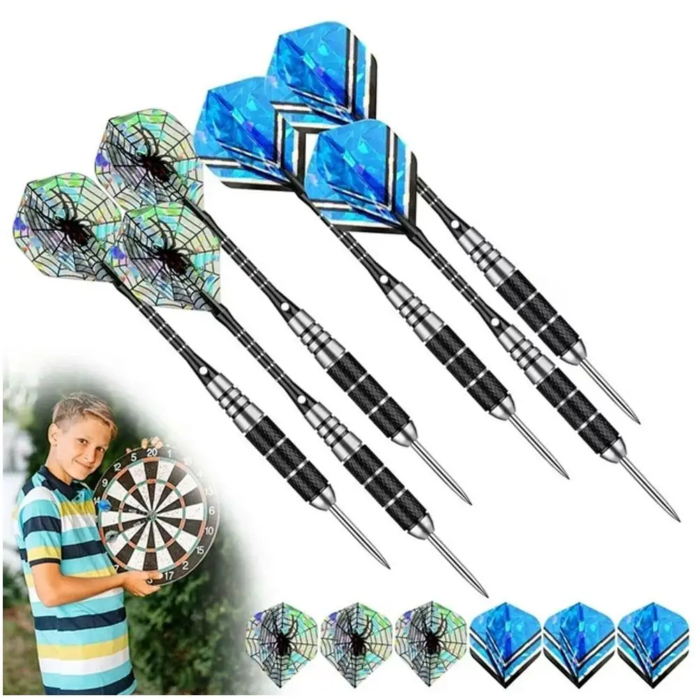 Steel Tip Darts New Professional Hard Darts Throwing Stainless Shafts Flights Games Sports Steel Barrel P6W9