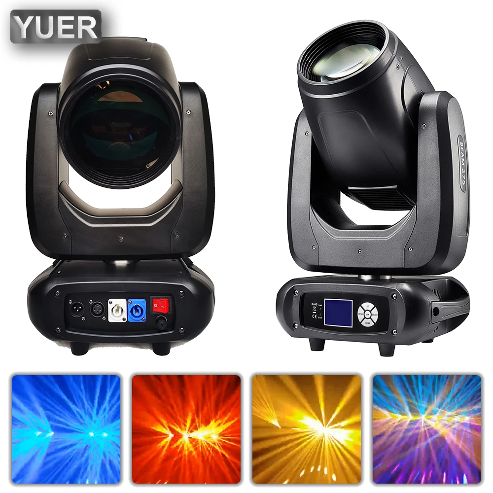 NEW YUER 275W Beam Moving Head Lighting 8 Prisms  DMX512 18CH Strobe Spot Of Color Effect Spot DJ Disco Party Ball Bar Wedding