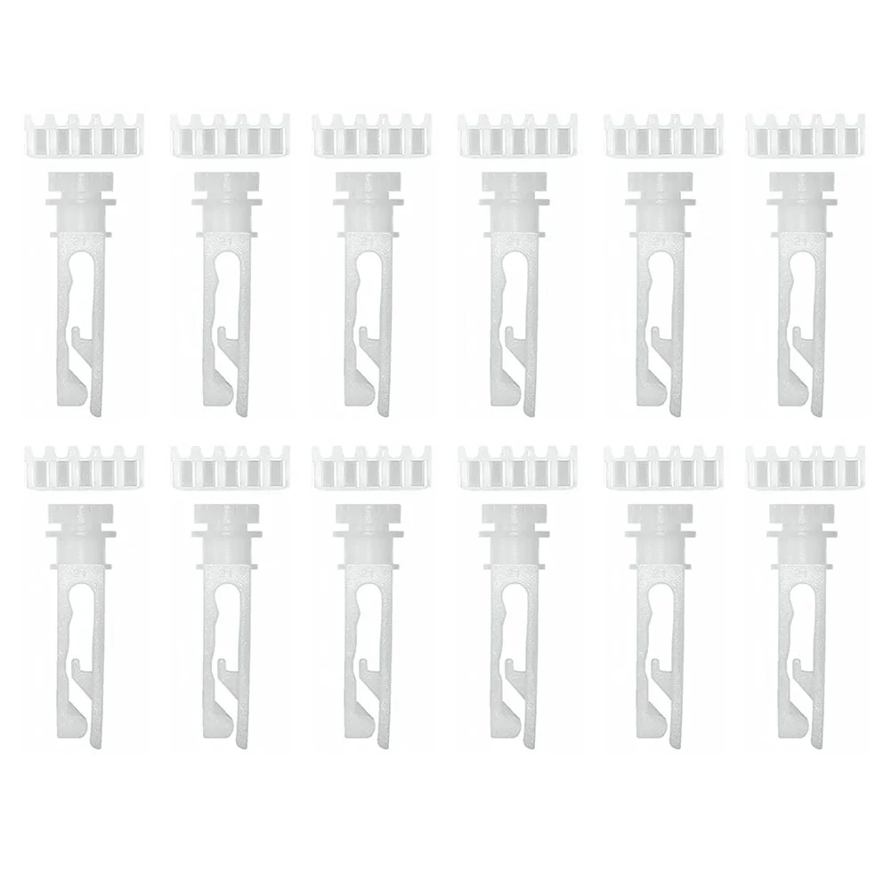 12 Sets Shutter Gear Repairing Vertical Curtain Parts Blinds Window Slats Pulleys Fittings Accessories for Home Kit Supply