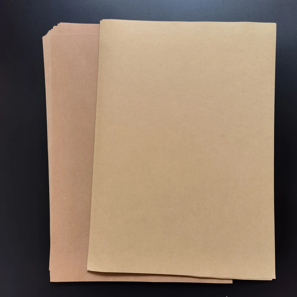 

100 Sheets Pack A3 Kraft Paper Label Sticker For Laser/Inkjet Printing