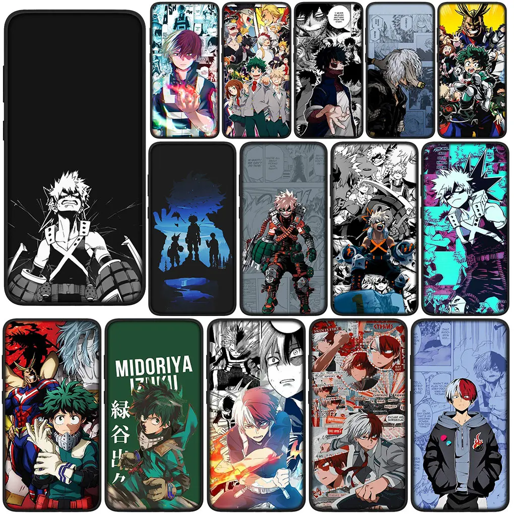 Cover for Samsung Galaxy A10 A20 A53 A30 A31 A32 A50 A51 A52 A12 A33 Phone Case My Hero Academia Shoto Todoroki BNHA Boku No