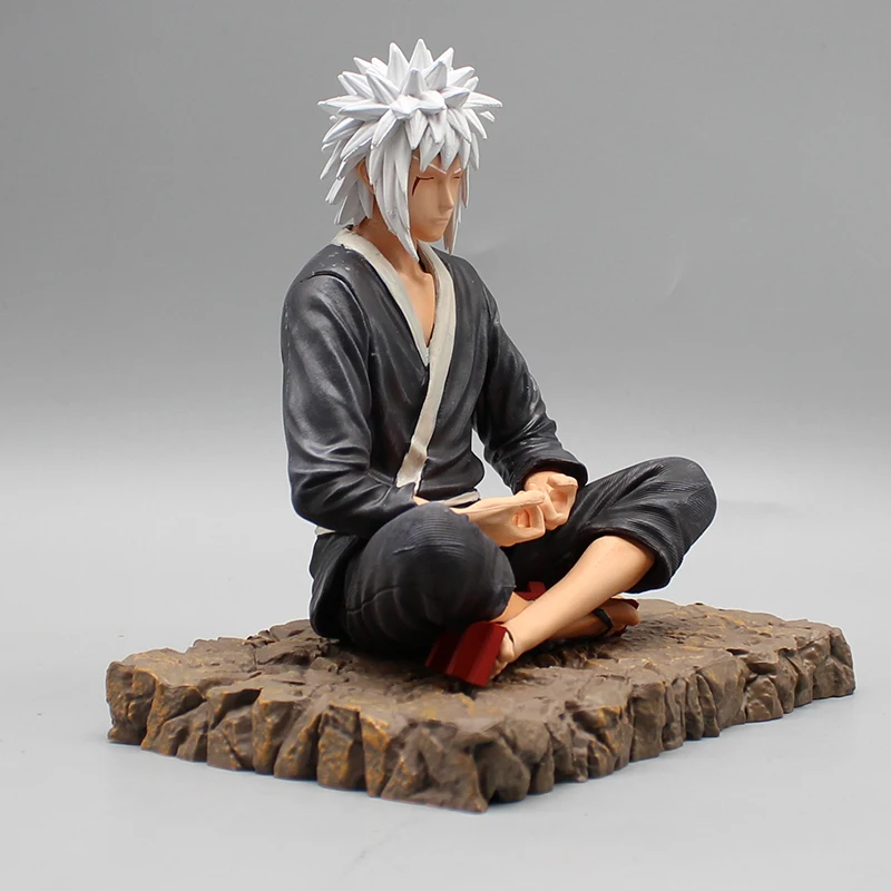 Anime Naruto Figurine LFJiraiya Action Figure Shippuden Statue Uzumaki Naruto Figure Sitting Model Decoration PVC Collection Toy