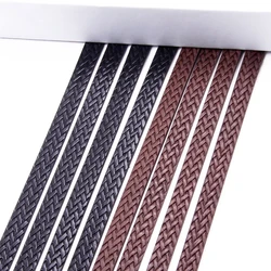 High Quality 5-10mm PU Leather Ribbon Strap Findings Flat Leather Cord String Rope DIY Necklace Luggage Bracelet Making