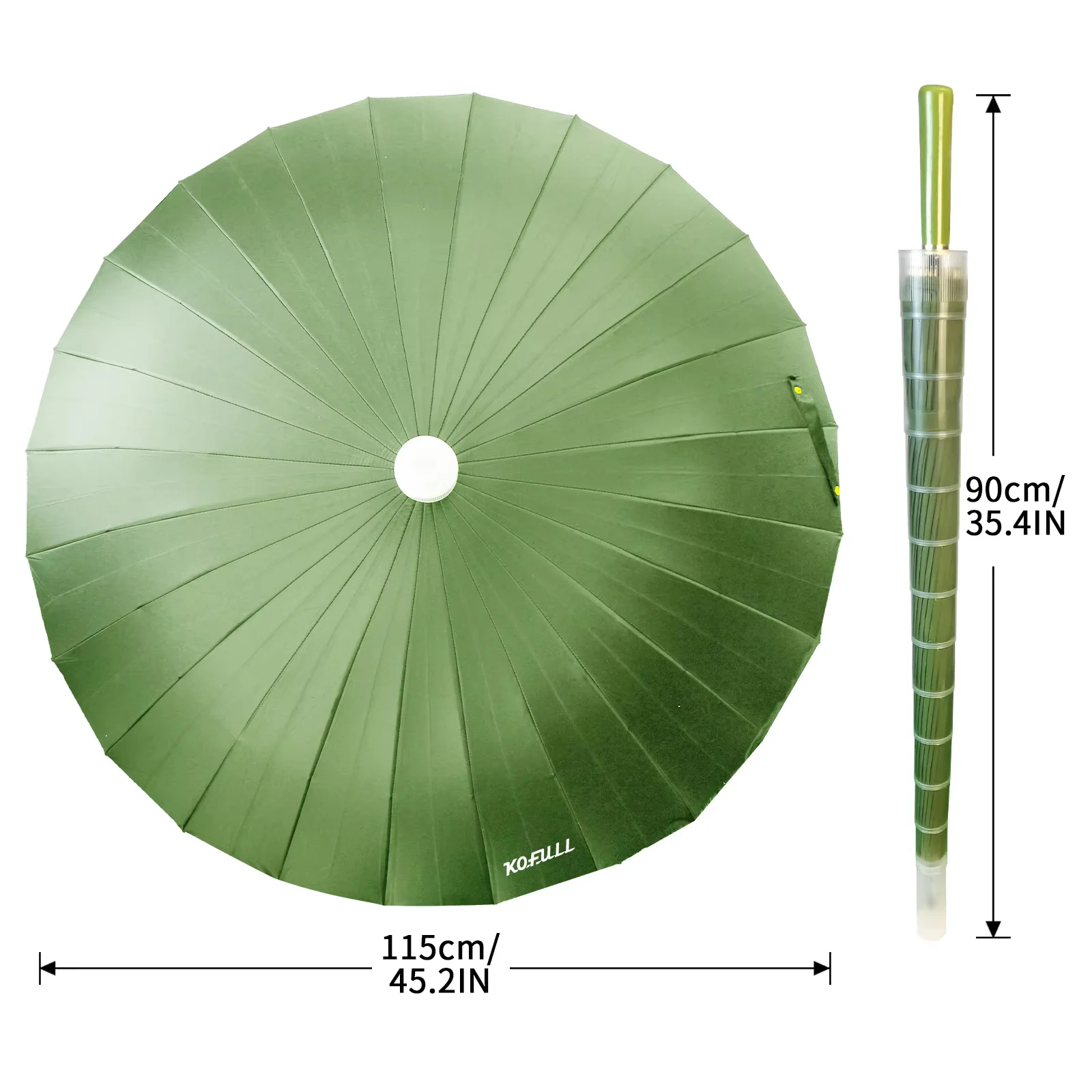 ร่มกอล์ฟ 24 กระดูกร่มกันลมขนาดใหญ่เปิดอัตโนมัติร่มฝนขนาดใหญ่ด้ามยาวร่มติดระบายอากาศ