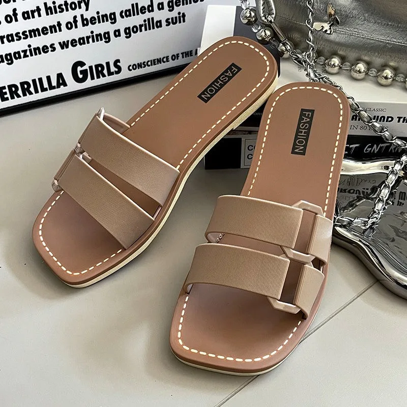 

Корейская версия пляжные тапочки для ванной комнаты женские модельерские шлепанцы обувь для женщин claquette sandale luxe