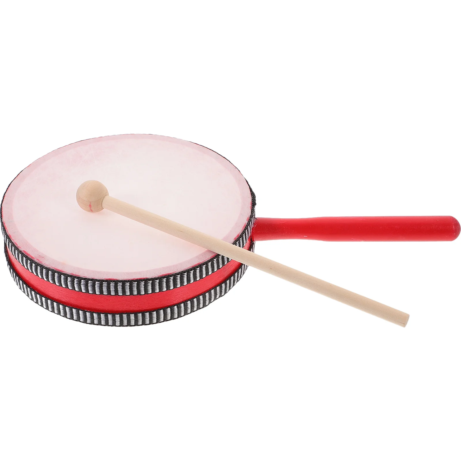 

1 set Hand Drum Instrument Kids Beginner Wooden Percussion Compact Size Resonant Sound Durable Material Fine Workmanship Musical