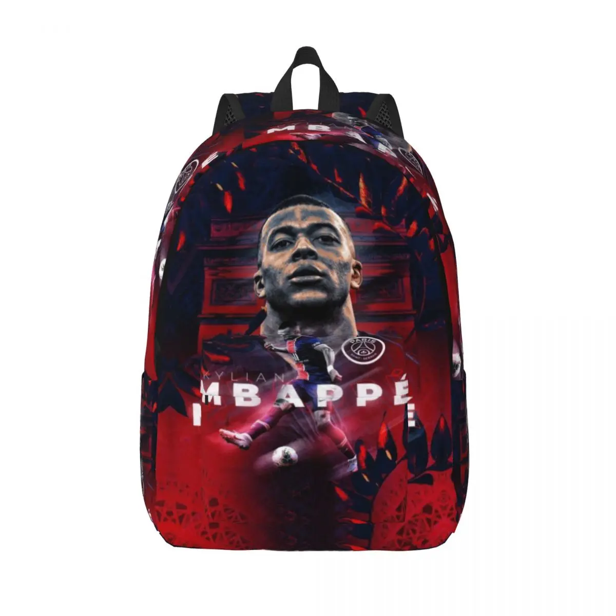 KM Kylian Mbappe For Girls Boys Large Capacity Student Backpack Lightweight waterproof Backpack 15.7in 17.7in