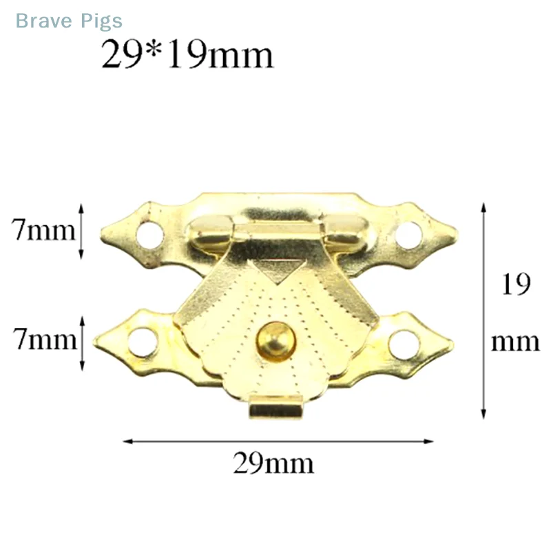Antique Wooden Case Hasp Jewelry Gift Box Decorative Hasp Latch For Furniture Jewelry Gift Box Decorative Hasp Latch Antique