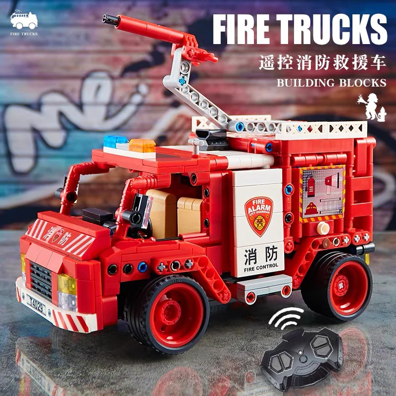 

Technical SWAT Sport Car Bricks City Fire Truck Ambulance Remote Control Car Vehicle Building Blocks Sets Toy For Boy Gift MOC