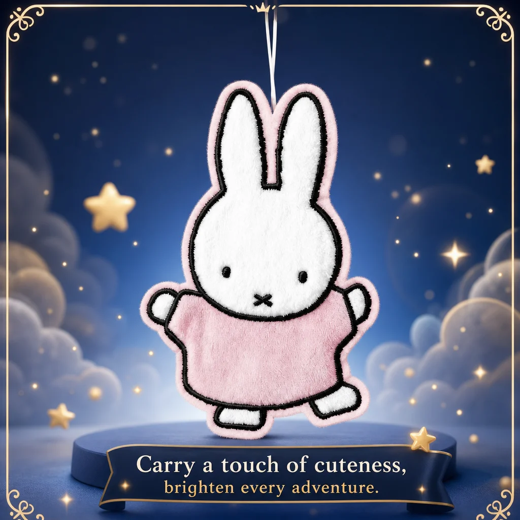 Home Bathroom Cleaner - Uroczy ręcznik wiszący z króliczkiem Miffy,
