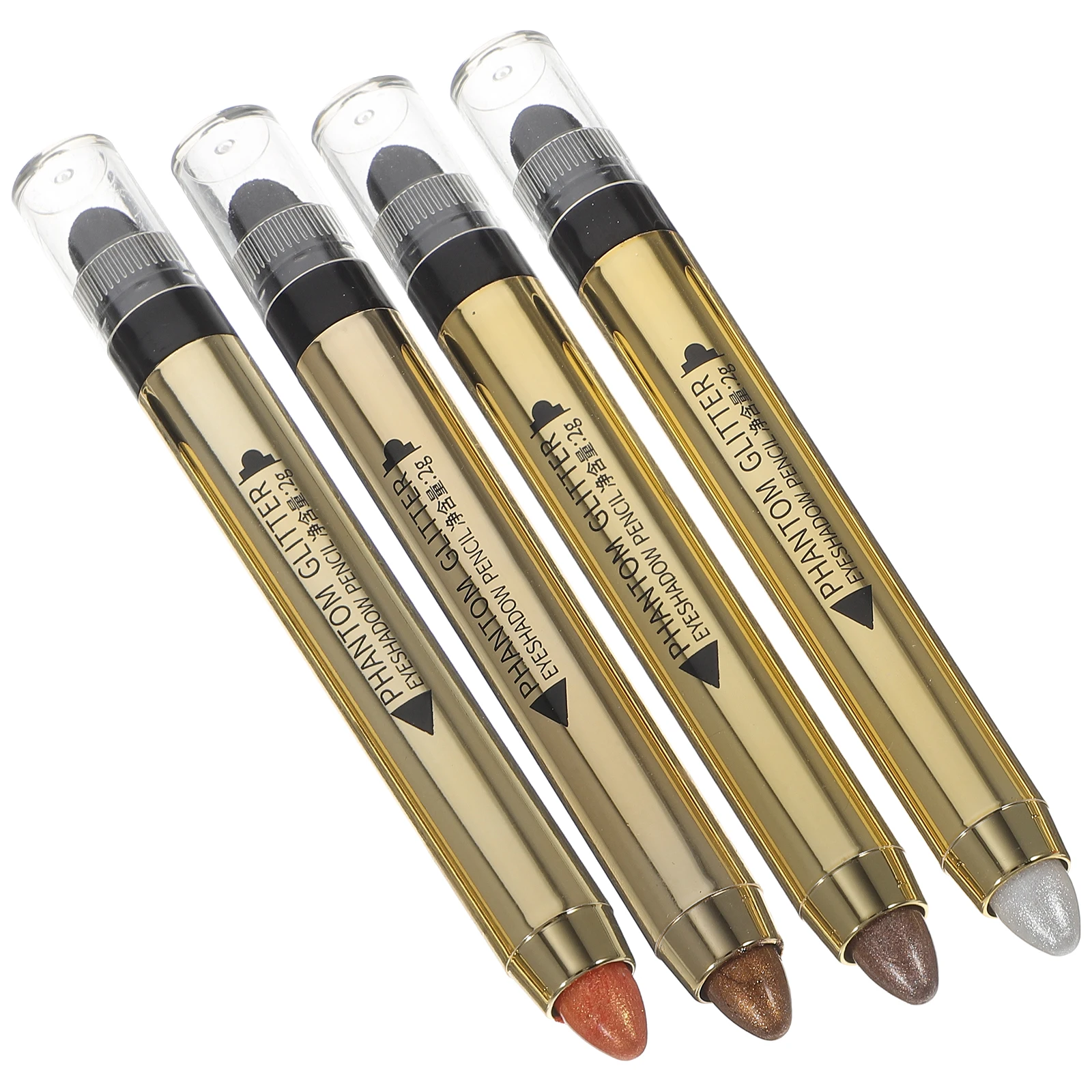 

4 Pcs Eye Shadow Pencil Makeup Cosmetics Eyeshadow Sticks Pointed Tip Fine Pencils for Women Tools