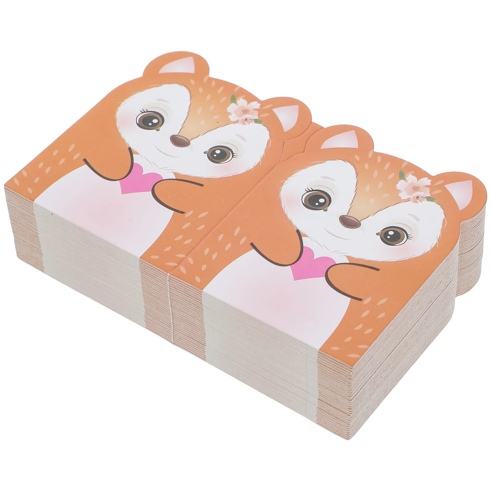 

100Pcs Cartoon Deer Thank You Cards Bulk Envelopes for Baby Shower Birthday Appreciation Small Business Use The