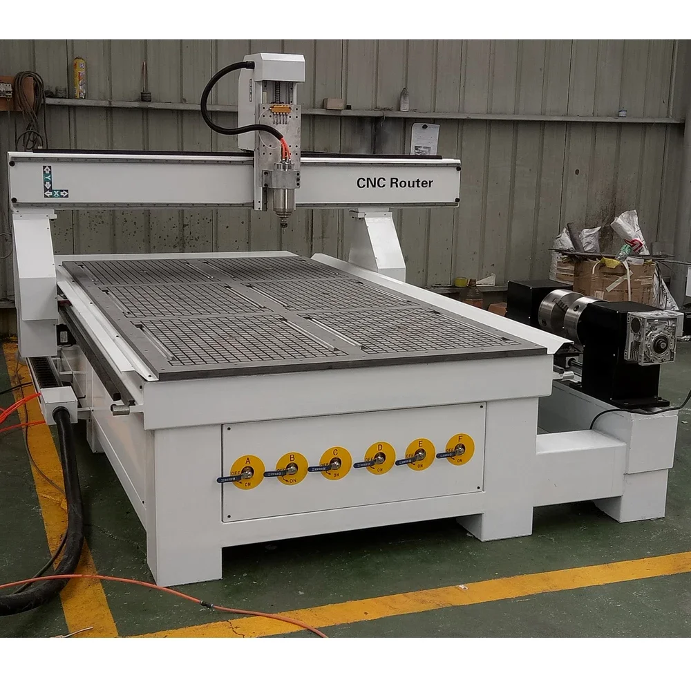 Great Features 1525 1530 Wood Door Cabinet Making Machine 4 Axis Status Engraving CNC Router For Wood Industry